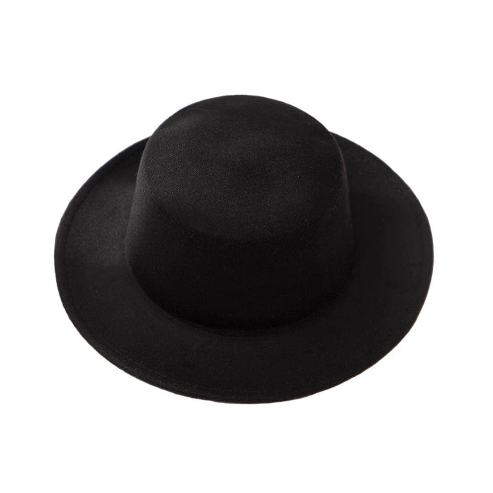 Winter Autumn Woolen Women Men Fedora Hats Fashionable Women Classic Wide Brim Fedora Hat Adjustable Big Fedoras Hat Luxury Brim Fedora Hat Summer Men Classic Hat Stevvex