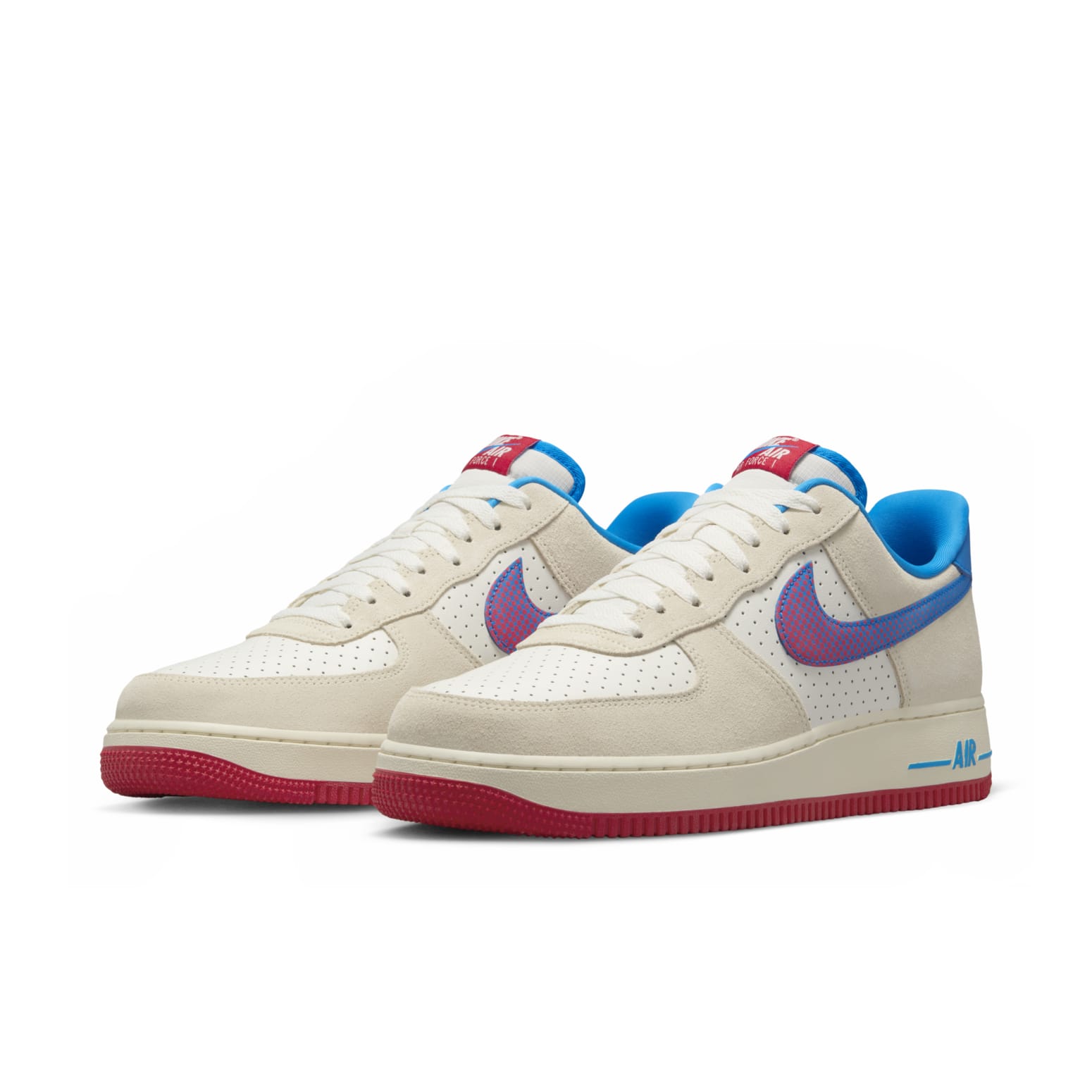 Air Force 1 '07 LV8 'Coconut Milk Red Photo Blue'