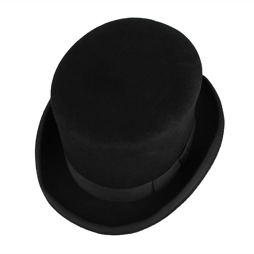 Classic Gentleman Cap Black Hats For Adults Magician Party Hat Stage Performance Hat Retro Fashion Party Hat Formal Tuxedo Unisex Hat With Red Band Fancy Dress Accessory Stevvex