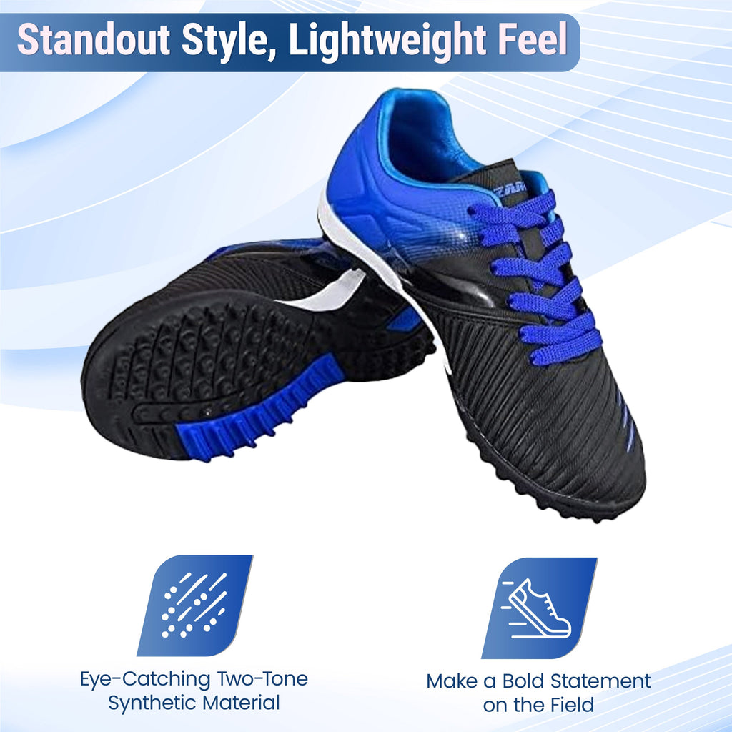 Liga Kids Turf Soccer Shoes – Blue/Black