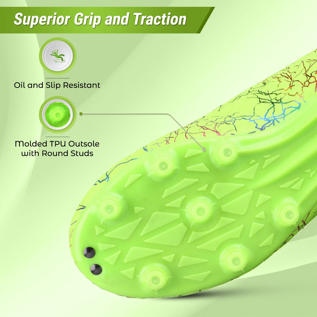 Vizari Zodiac JR Kids Firm Ground (FG) Soccer Cleats – Green, Youth Sizes 8C–6Y Under $30