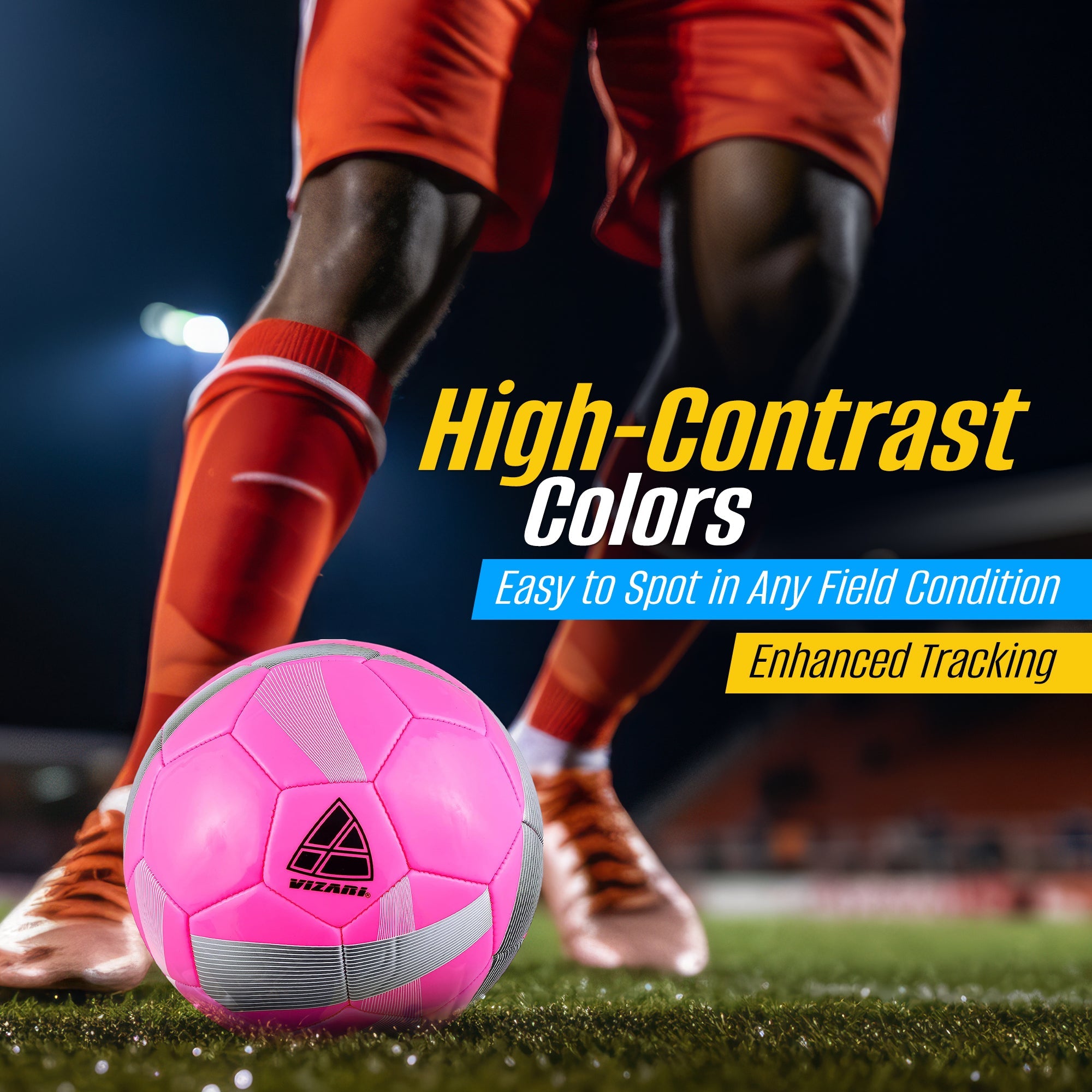 Hydra Soccer Ball-Pink Vizari Sports
