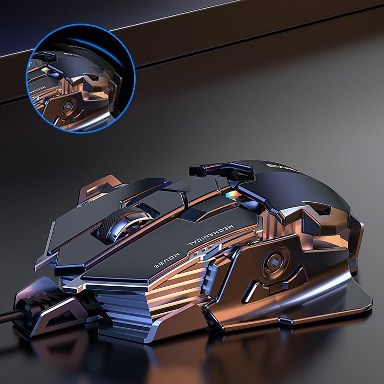 Gaming Ergonomic Wired Mouse 6400DPI Comfortable Game Mouse Optical PC USB Mice Stevvex