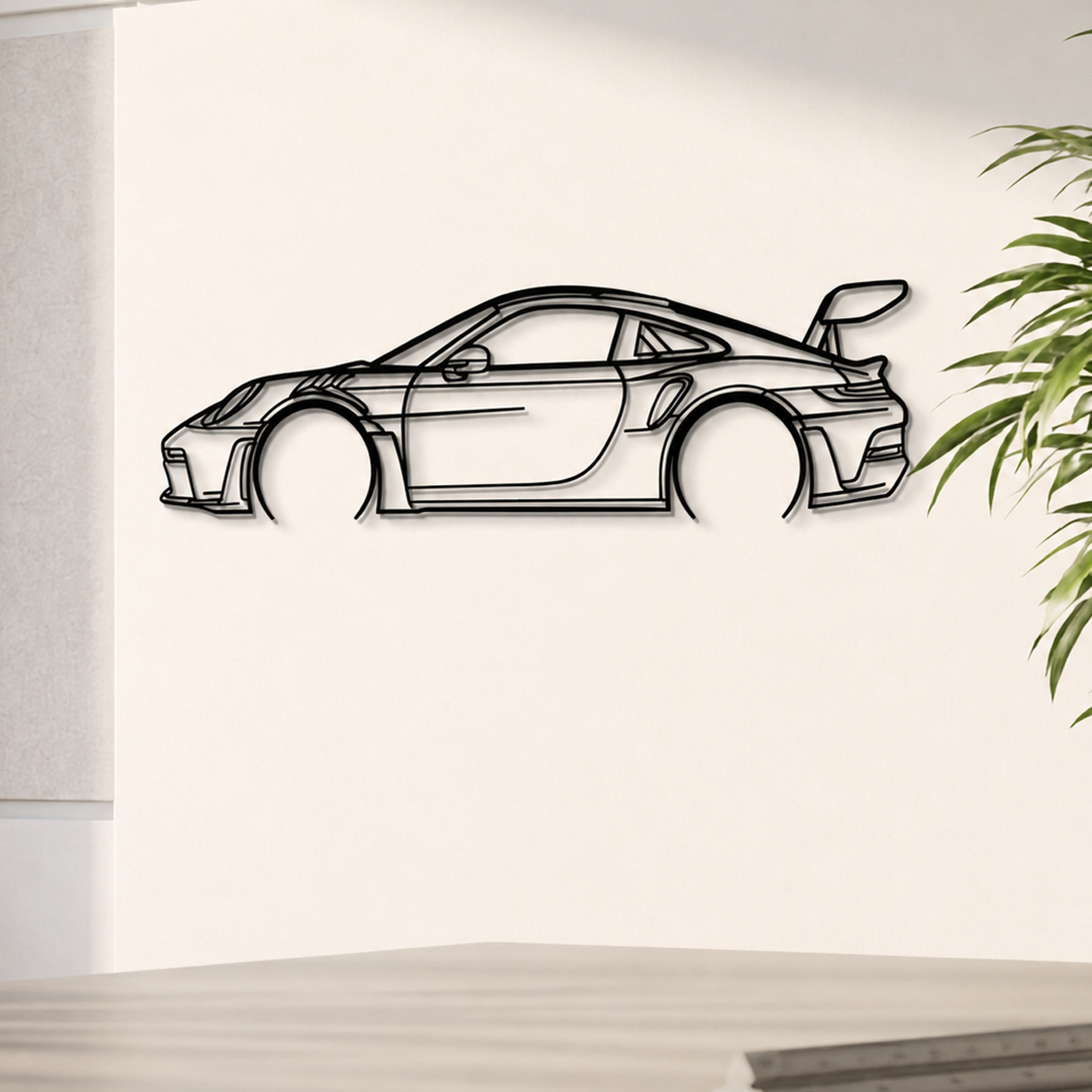 911 GT3 RS Model 992 Detailed Metal Car Wall Art - MT0859 Modello Turbo
