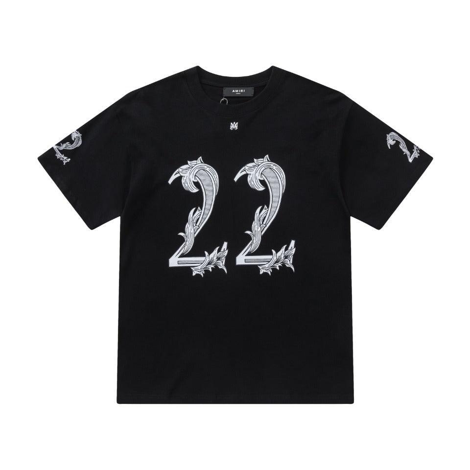Amiri 22 Black T-Shirt Without Collar Banlieue91
