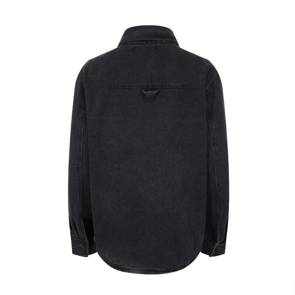 Louis Vuitton Denim Overshirt Black Banlieue91