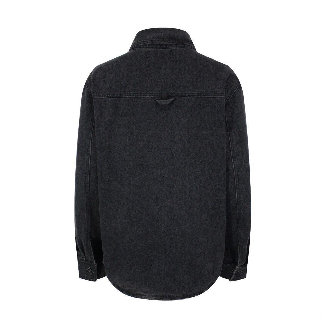 Louis Vuitton Denim Overshirt Black Banlieue91