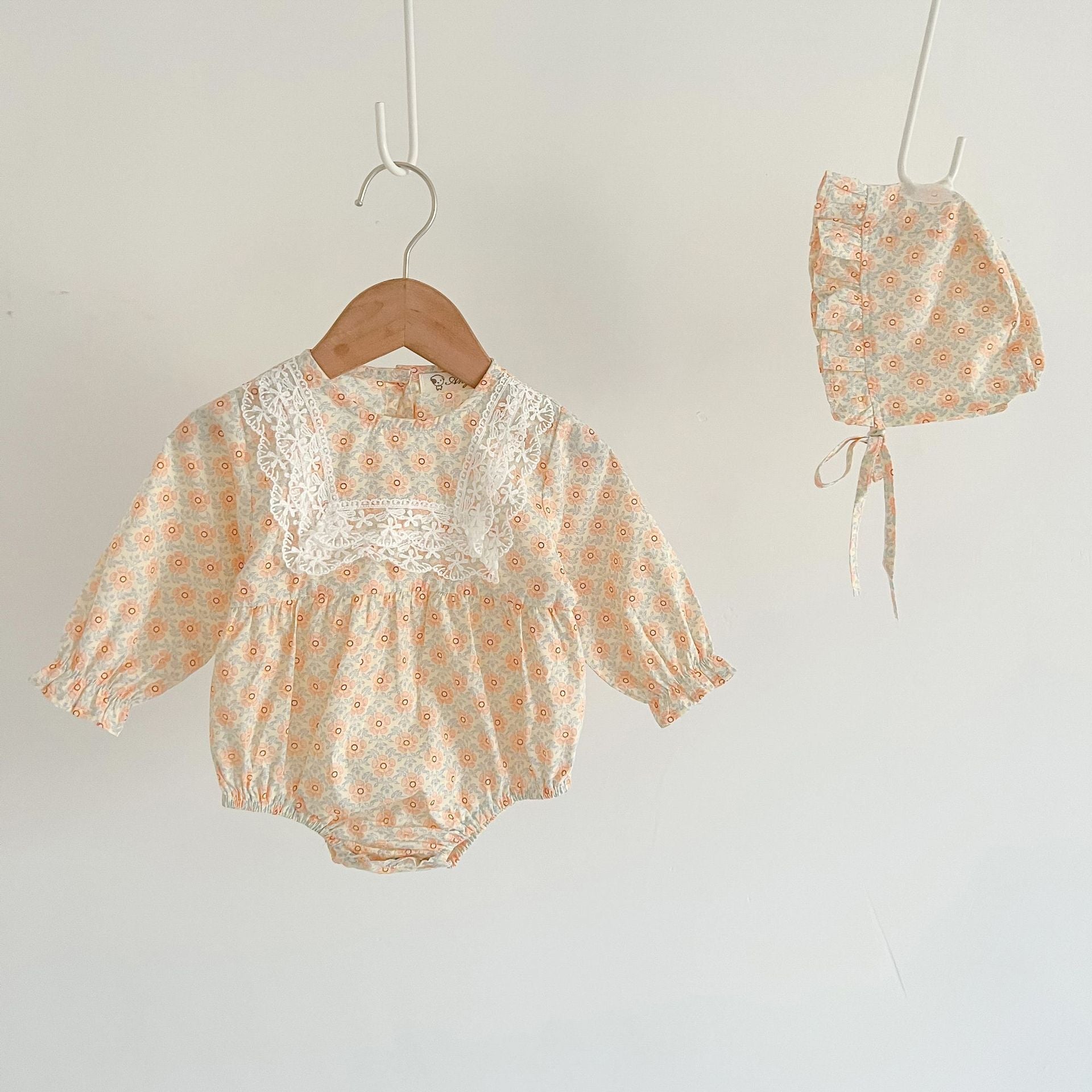 Baby Girl Triangle Jumpsuit Harness Long-sleeved Package Farting Clothes FLIPSTYLEZLLC