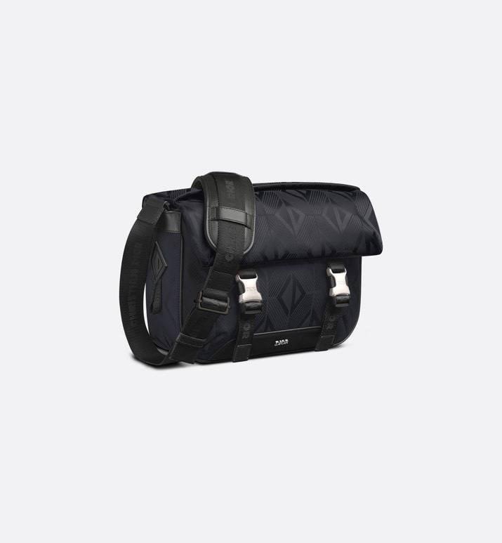 Dior Men Explorer Messenger Bag Black CD Diamond Mirage Ski Capsule Nylon Banlieue91