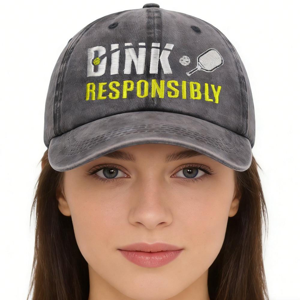 Pickleball Baseball Caps – Adjustable Embroidered Cotton Hats FitiqueFit