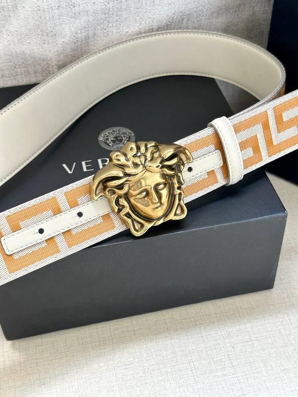 VERSACE La Medusa La Greca Belt 'Beige/White' Banlieue91