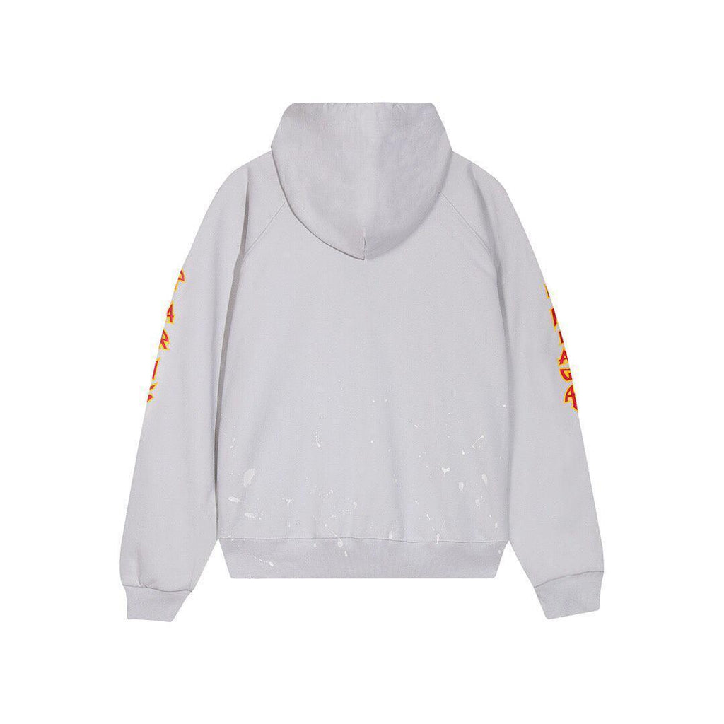 Balenciaga logo-print detail hoodie – White Banlieue91