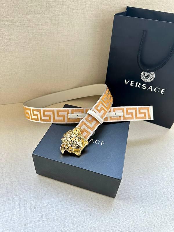 VERSACE La Medusa La Greca Belt 'Beige/White' Banlieue91