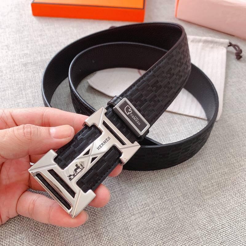 Hermes Men Buckle Belt 'Black' Banlieue91