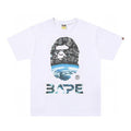 Bathing Ape White T-Shirt without Collar Banlieue91