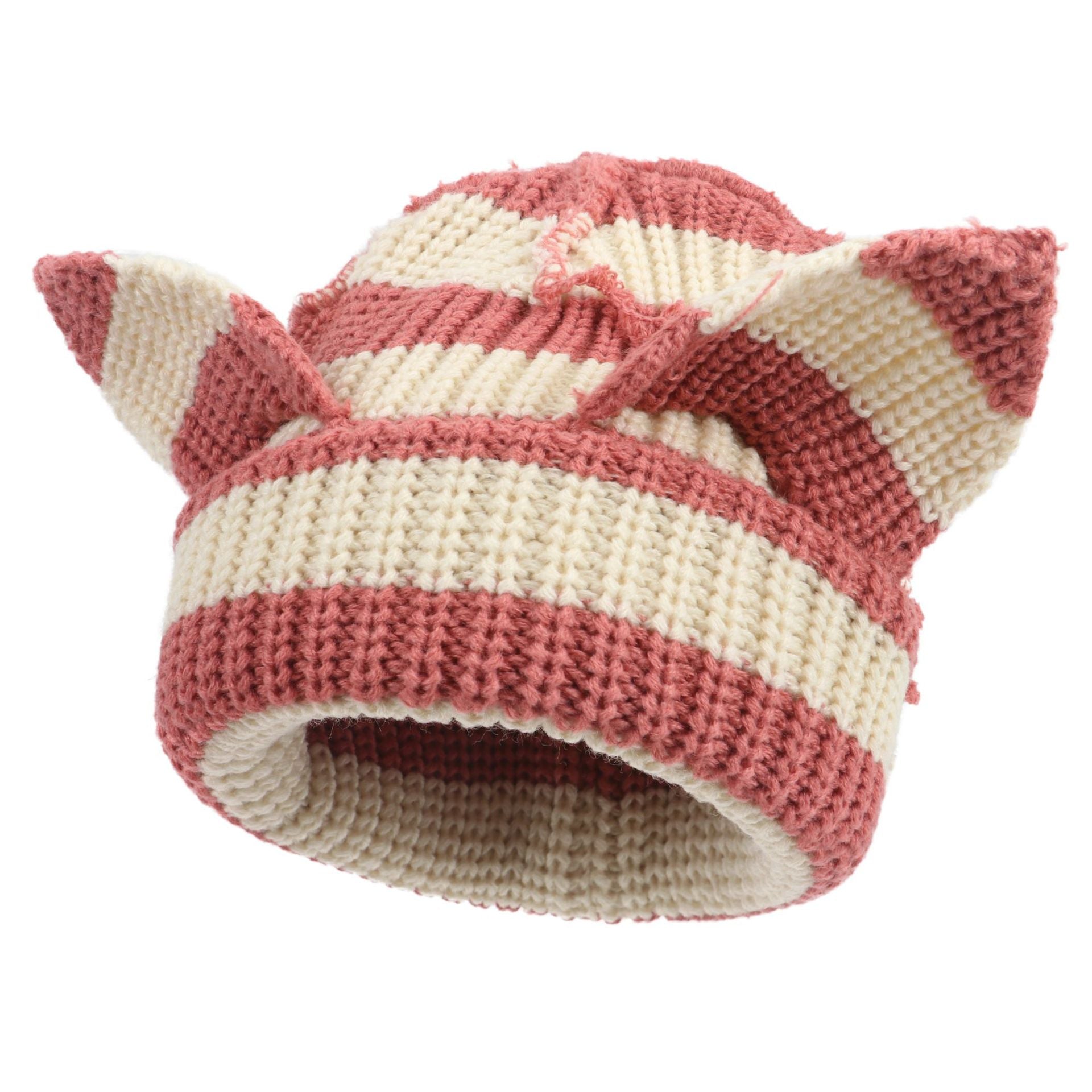 Women’s Thickened Acrylic Knitted Hat with Devil Ears | Cozy Beanie FitiqueFit
