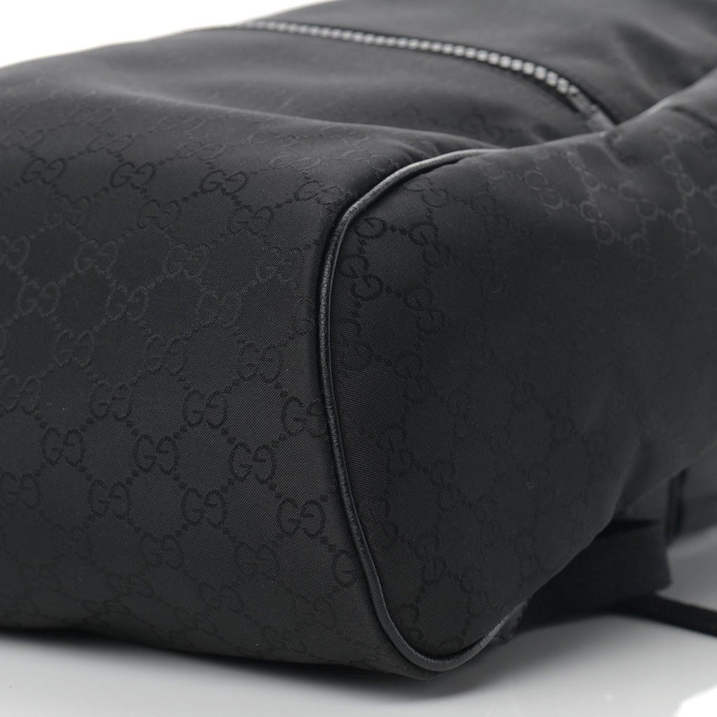 Gucci Nylon Monogram Slim Backpack Black Banlieue91