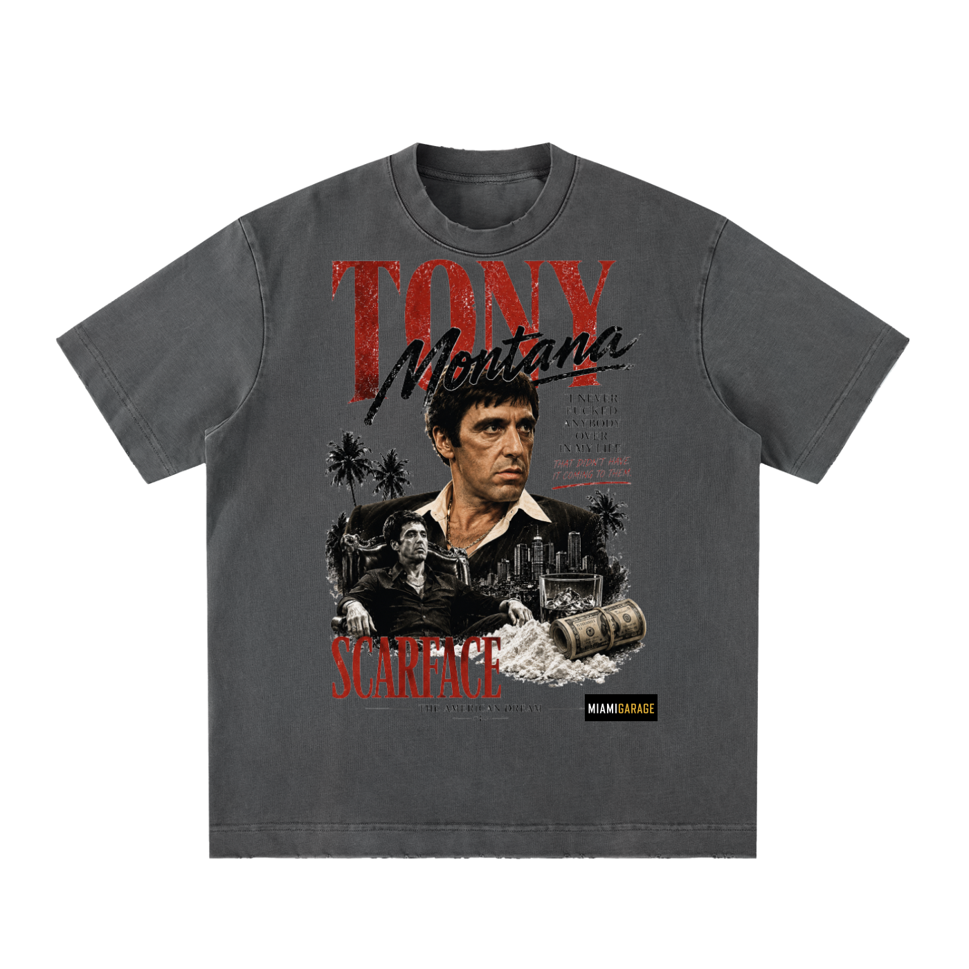 Heavyweight Vintage Washed Frayed T-Shirt
