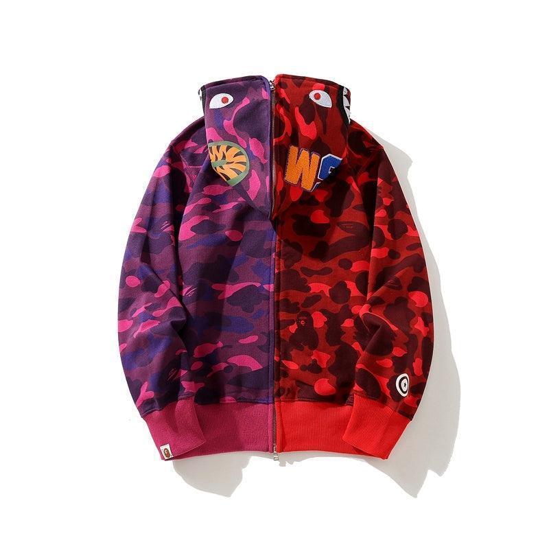 BAPE Color Camo Crazy Shark Full Zip Hoodie Banlieue91