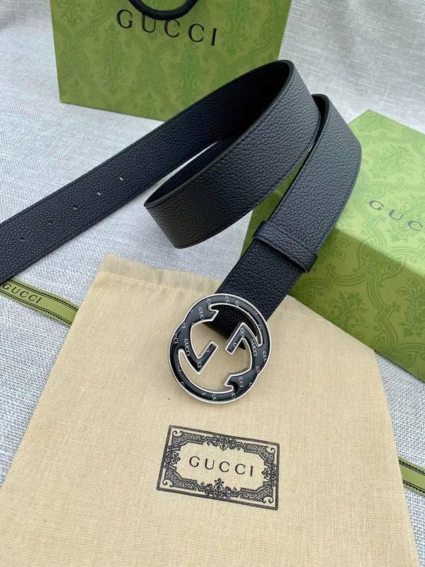 GUCCI Embellished coated-canvas and leather belt 'Black' Banlieue91
