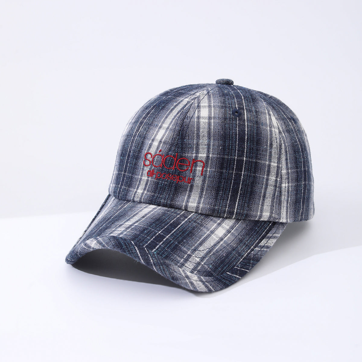Women's Striped Checkered Embroidered Baseball Cap – 4 Colors FitiqueFit