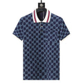 Gucci Blue T-shirt with a collar Banlieue91