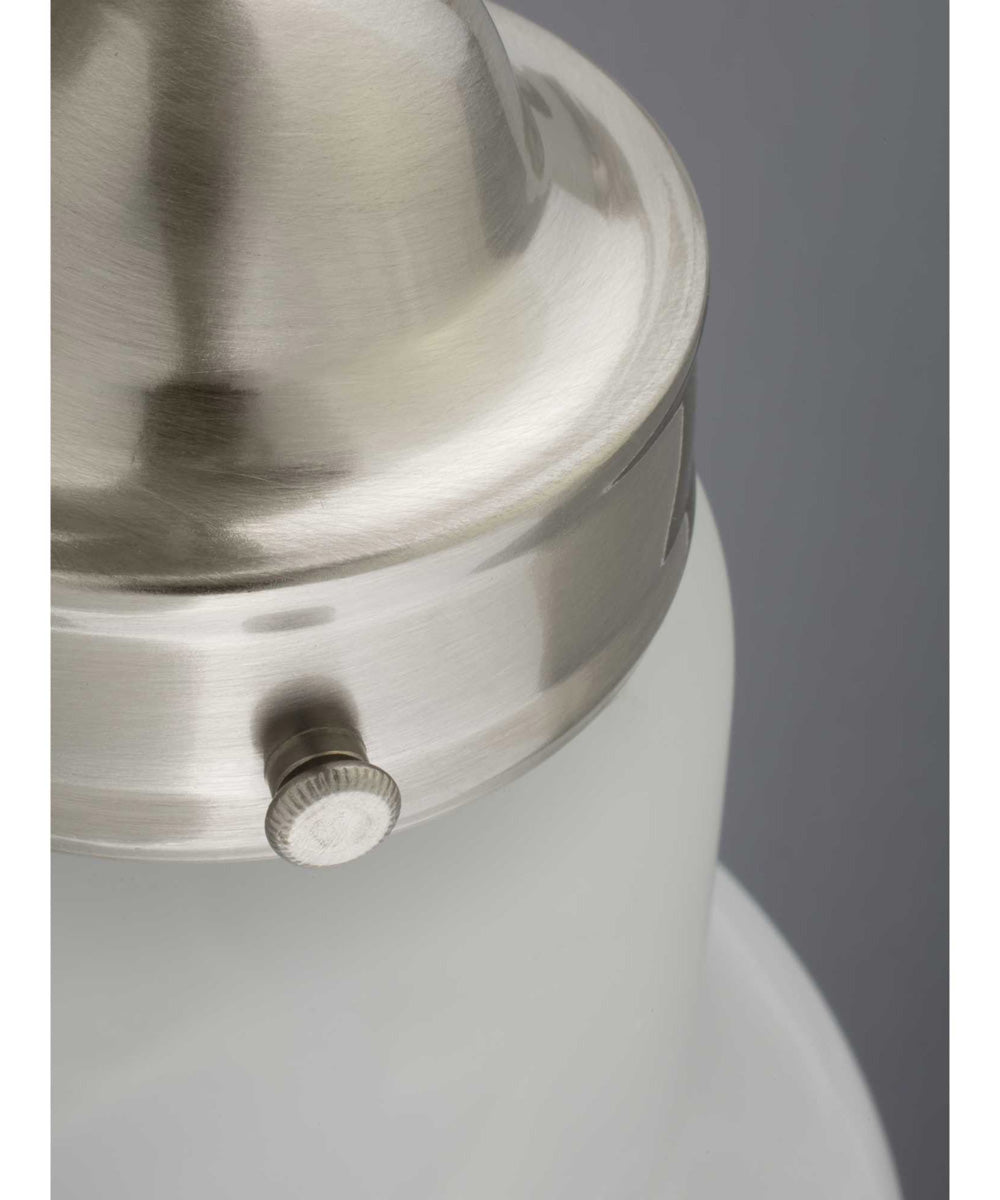OPEN BOX Bedford 3-Light Etched Alabaster Glass Traditional Bath Vanity Light Brushed Nickel LampsUSA