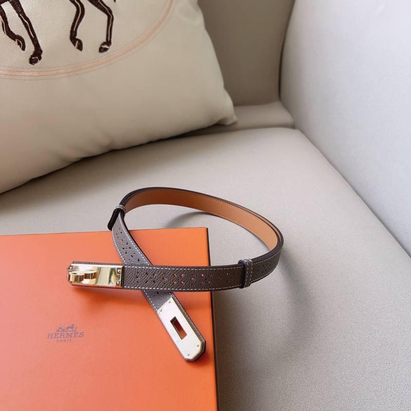 Hermes Men Gold Buckle Belt 'Grey' Banlieue91