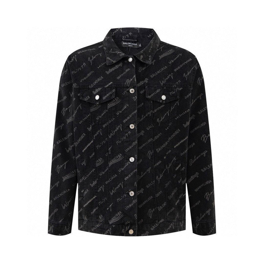 Balenciaga Logomania All Over Large Fit Jacket Banlieue91