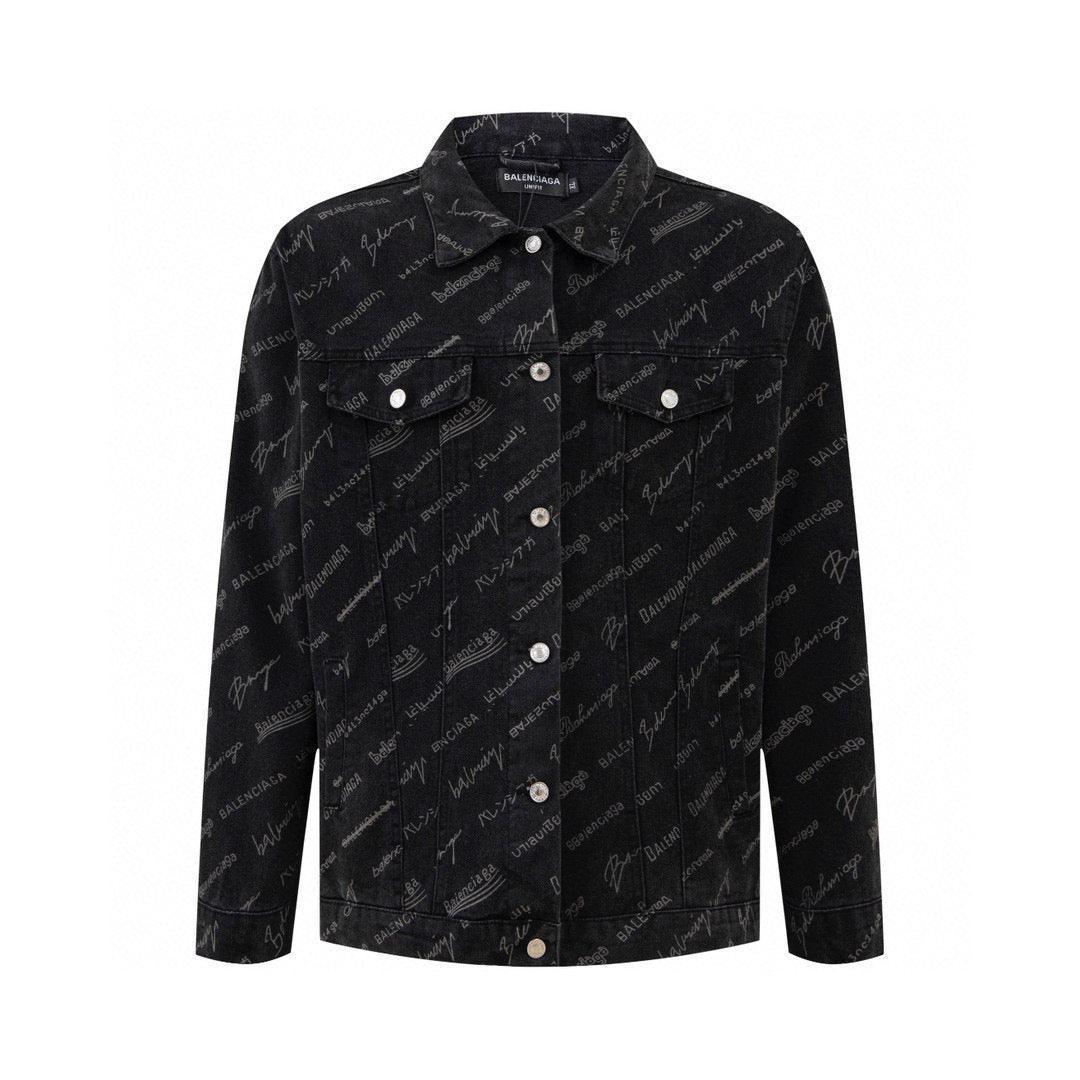 Balenciaga Logomania All Over Large Fit Jacket Banlieue91