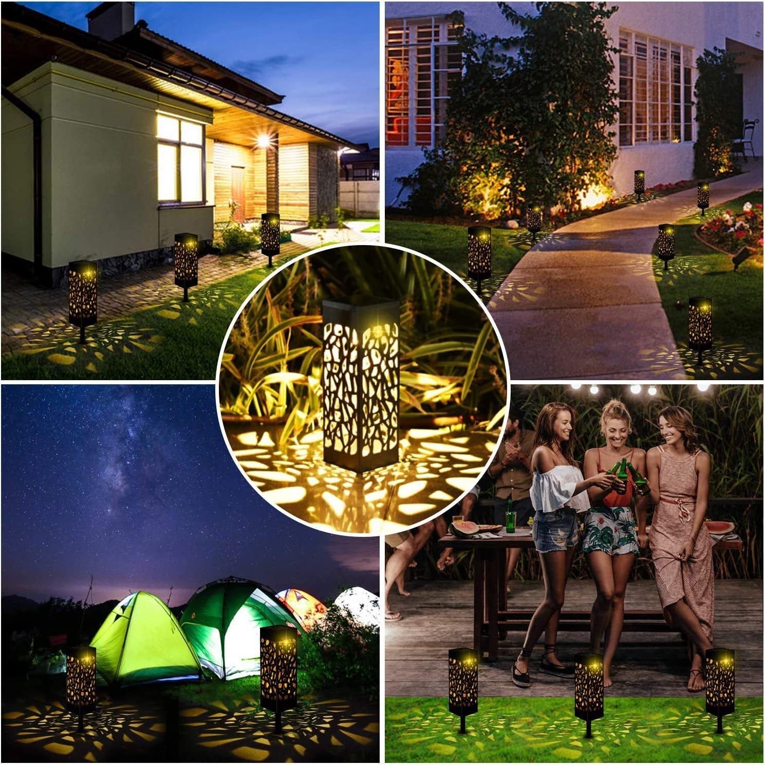 Outdoor Waterproof Hollow Out Solar Light