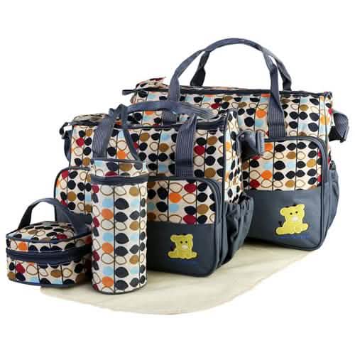 5-Pack: Baby Nappy Diaper Bag Set DailySale