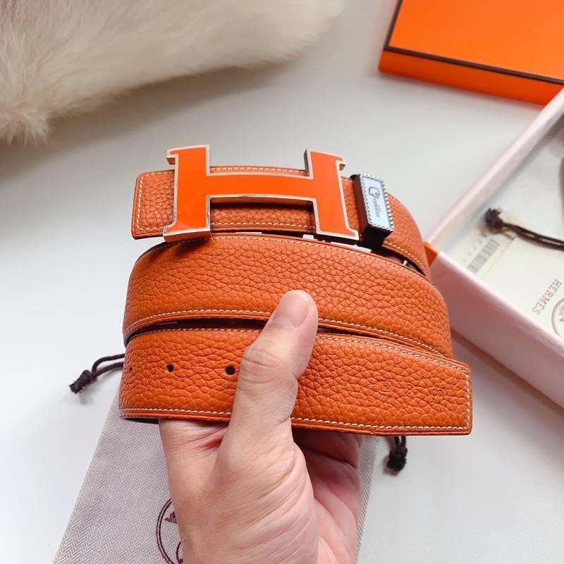 Hermes Men Orange Buckle Belt 'Orange' Banlieue91