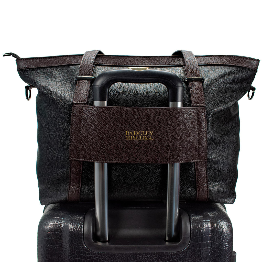 Anna XL Vegan Leather Weekender Tote Bag