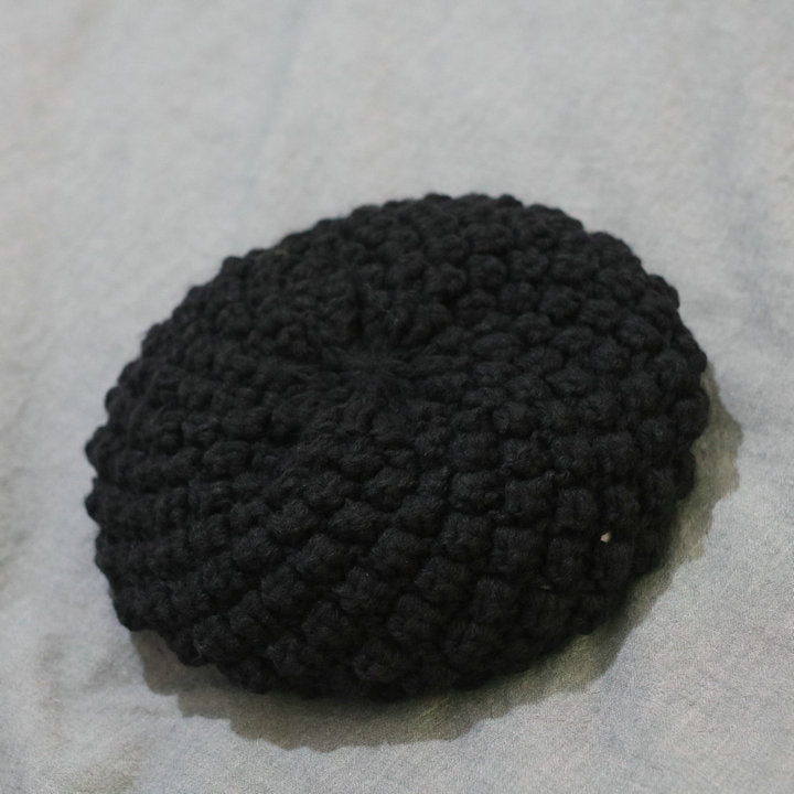 Women's Handmade Preppy Solid Color Knitted Beret FLIPSTYLEZLLC