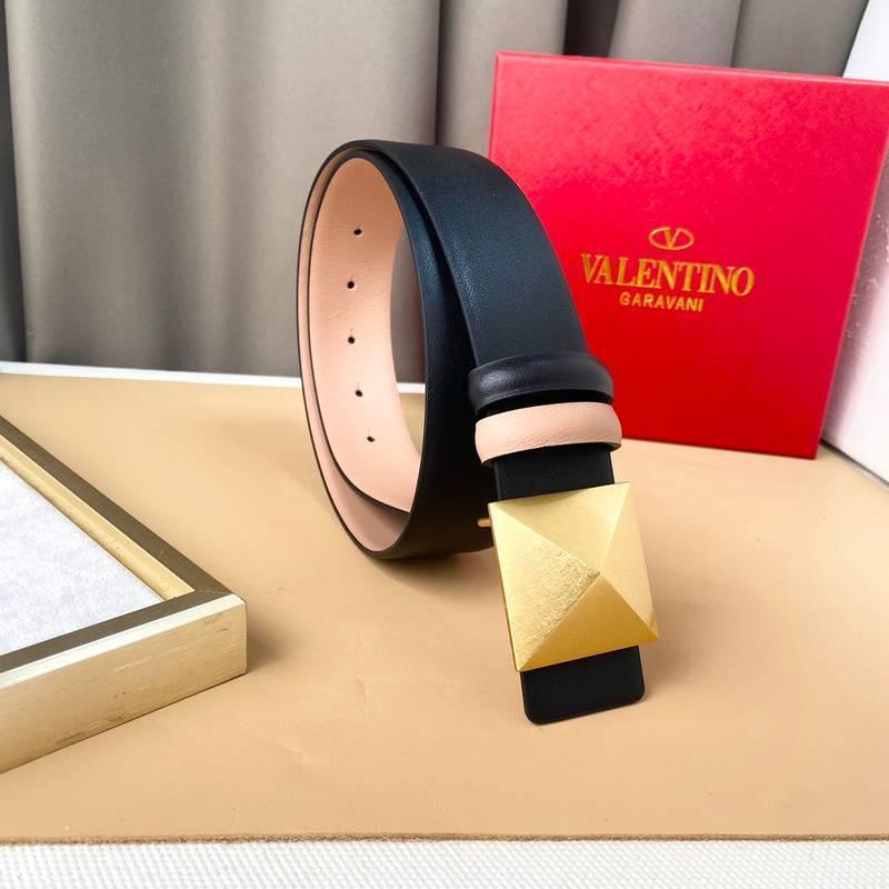 Valentino Garavani One Stud Belt 'Black/Beige' Banlieue91
