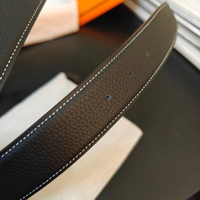 Hermes Men Gold Buckle Belt 'Black' Banlieue91