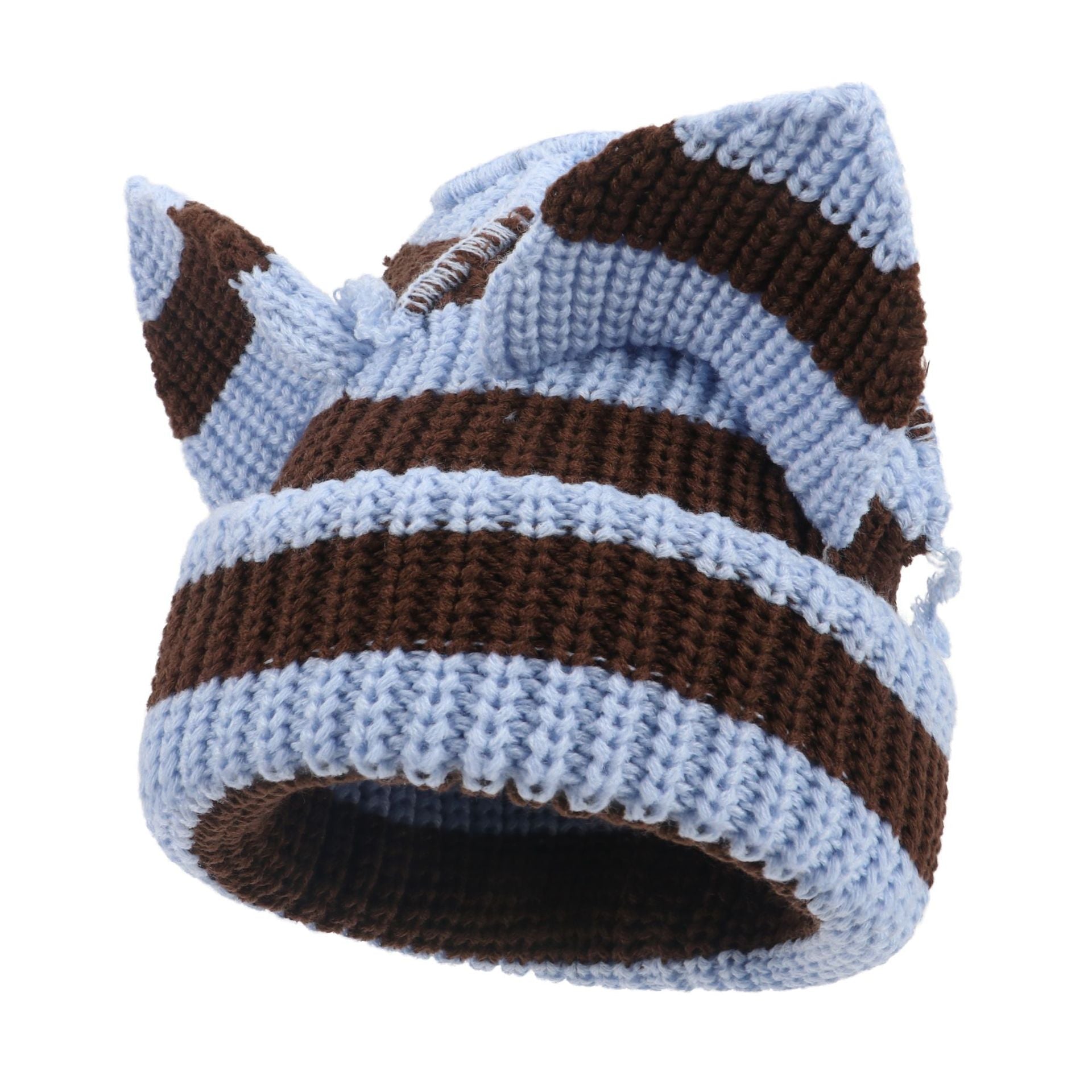 Women’s Thickened Acrylic Knitted Hat with Devil Ears | Cozy Beanie FitiqueFit