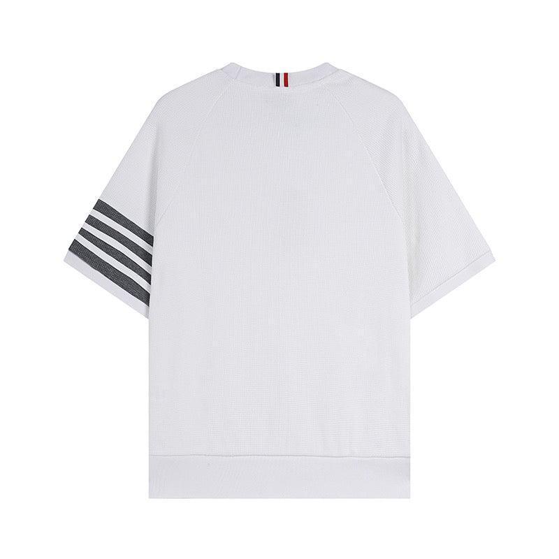 Thom Browne T-Shirt Without Collar 'White' Banlieue91