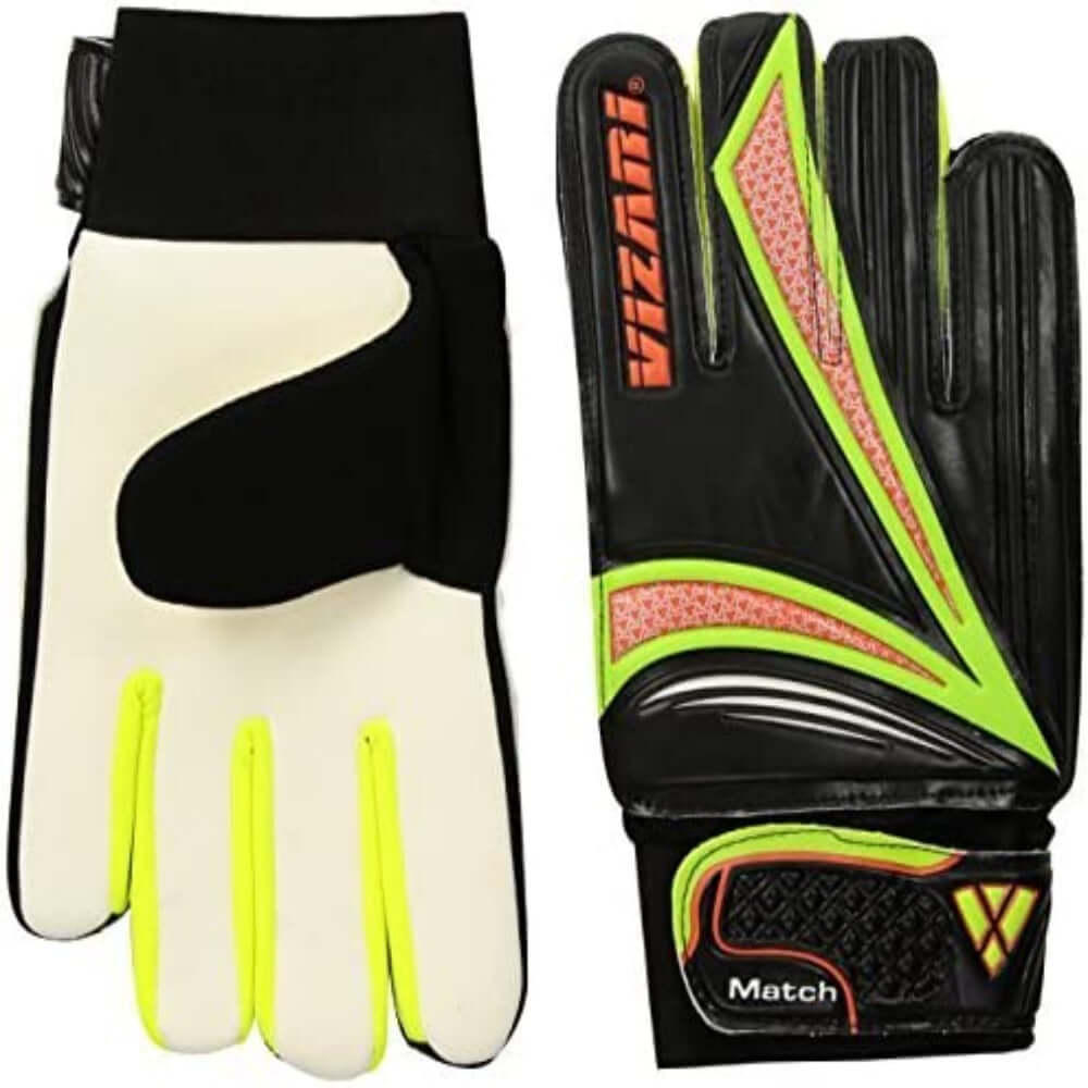 Junior Match Gloves-Black/Green Vizari Sports