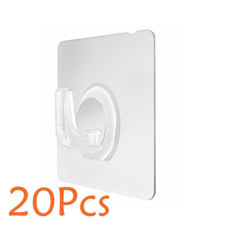5/10/20 Pcs Wall Storage Hook Punch-free Power Plug Socket Holder Kitchen Stealth Hook Wall Adhesive Hanger Bathroom Wall Storage Hook Power Plug Socket Holder Wall Adhesive Hanger Home Office Stevvex