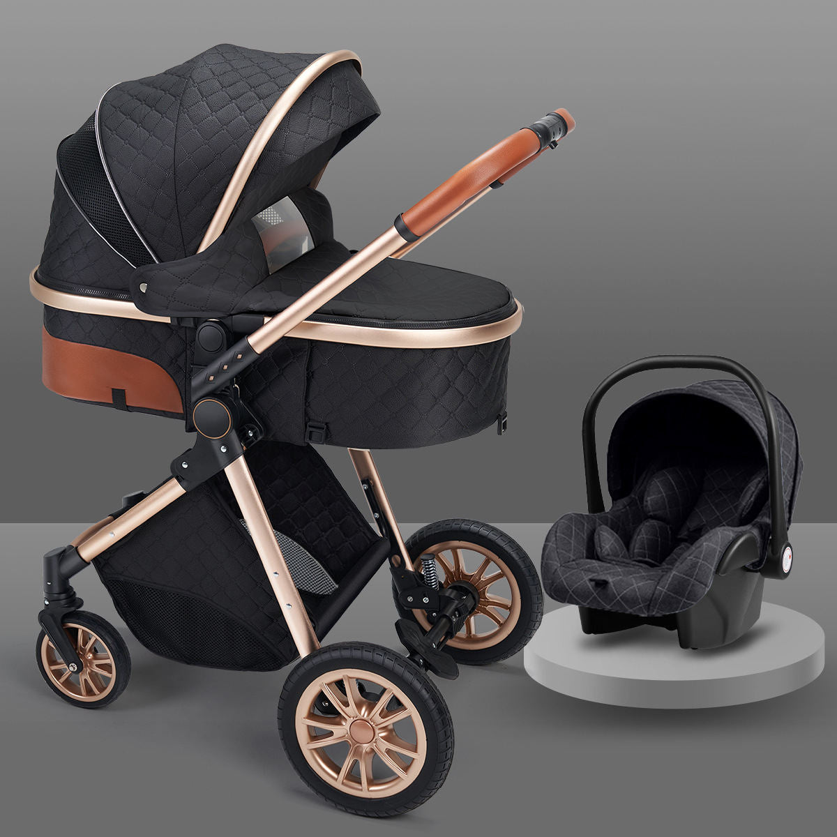 High landscape baby stroller that can sit or lie down lightweight folding two-way shock-absorbing newborn baby stroller V.I.P Digital Presence