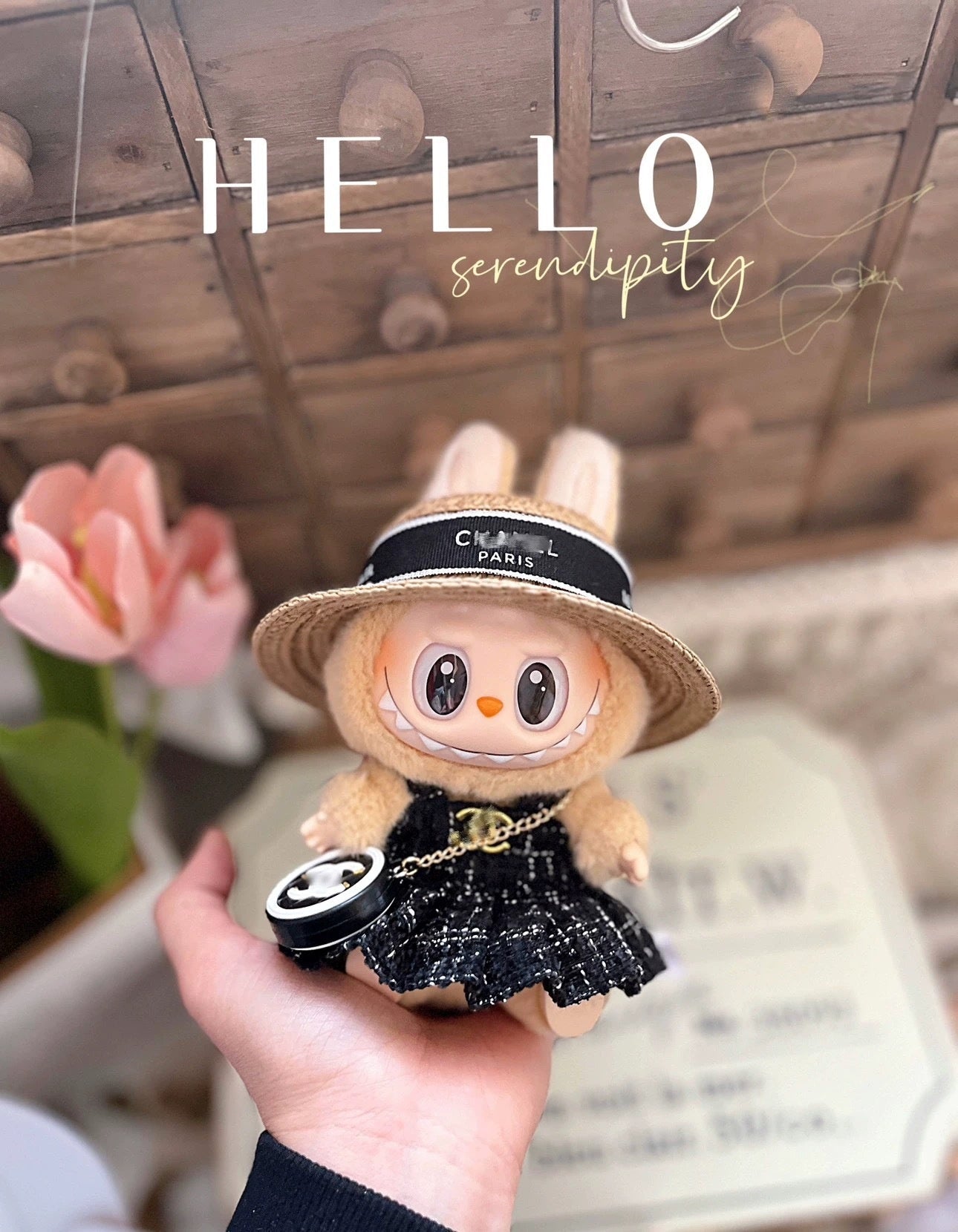Clothing Accessories Compatible with Labubu Dolls Mario Mushroom Princess Cute V.I.P Digital Presence