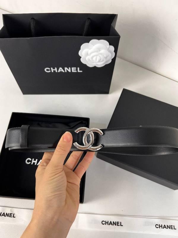 Chanel Leather Women’s Belt 'Black/Nickel' Banlieue91