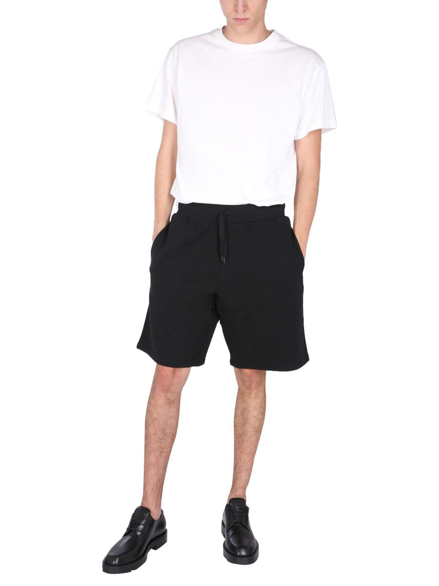 Moschino Men Bermuda With Logo Embroidered