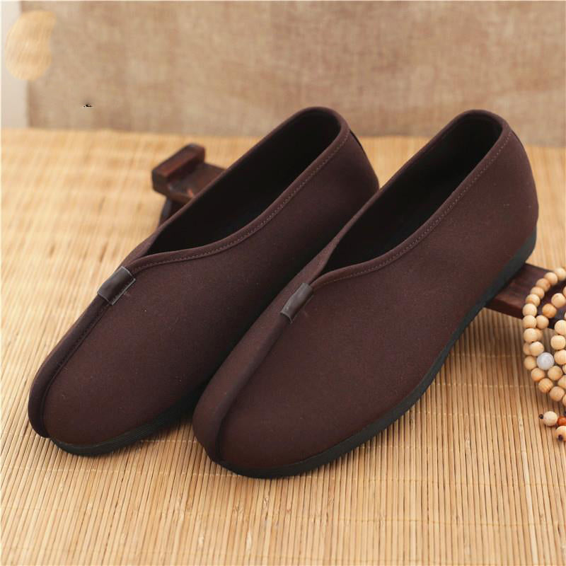 Monk Shoes Single Shoes Arhat Shoes Men's Cloth Top Cotton Shoes Monk Light soled Meditation Shoes V.I.P Digital Presence