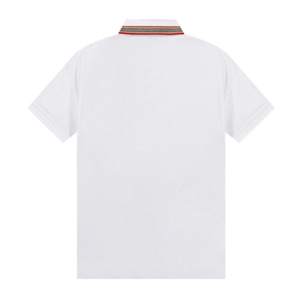 Burberry White T-Shirt With Collar Banlieue91
