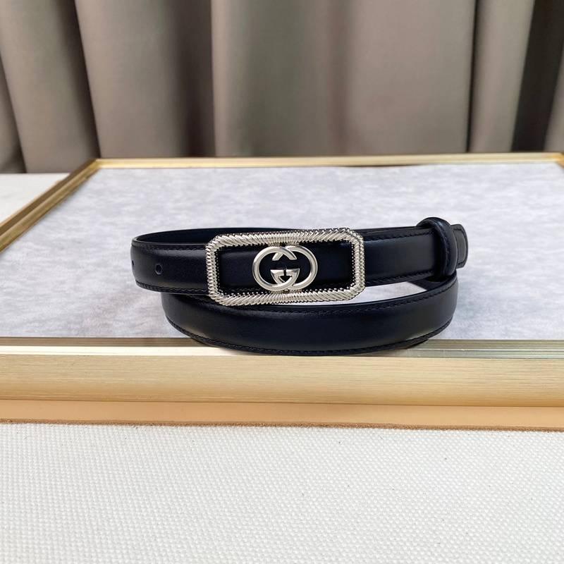 GUCCI Embellished coated-canvas and leather belt 'Black' Banlieue91