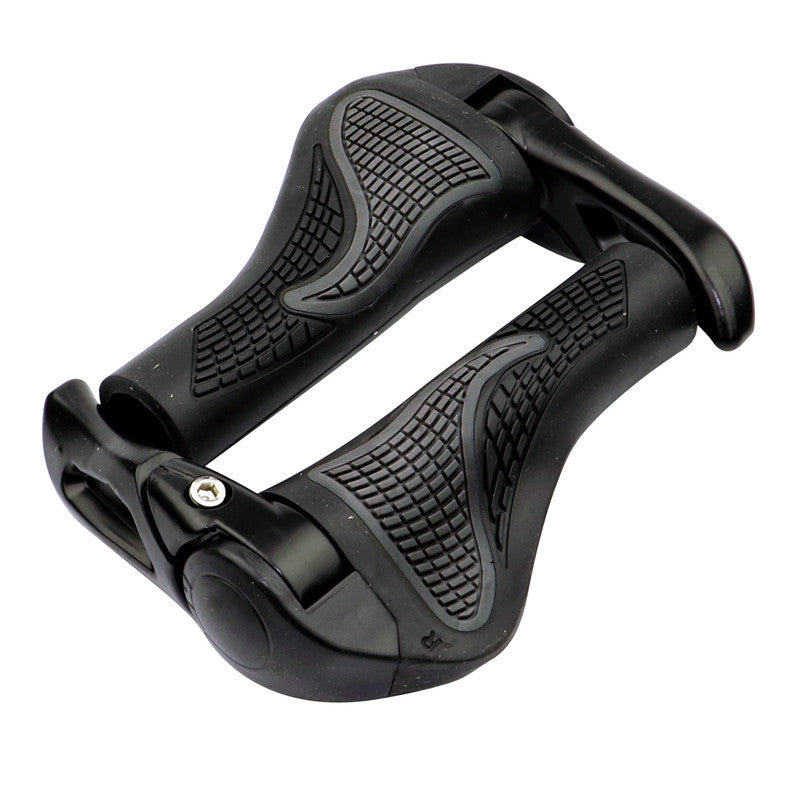 Bicycle Mountain Handlebar Set Aluminum Alloy Sheep Horn Vice Handle Ergonomic Handle Set Meat Ball Rubber Lock Vice Handle
