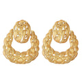 Geometric Hollow Leaf-shaped Earrings Personalized Female Earrings